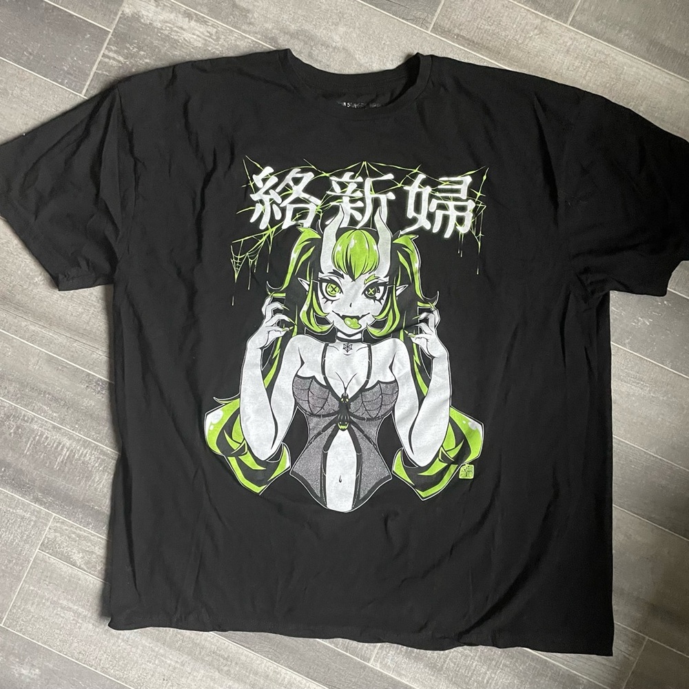 Demon Spider Girl T-Shirt By Square Apple Studios Men’s 2XL